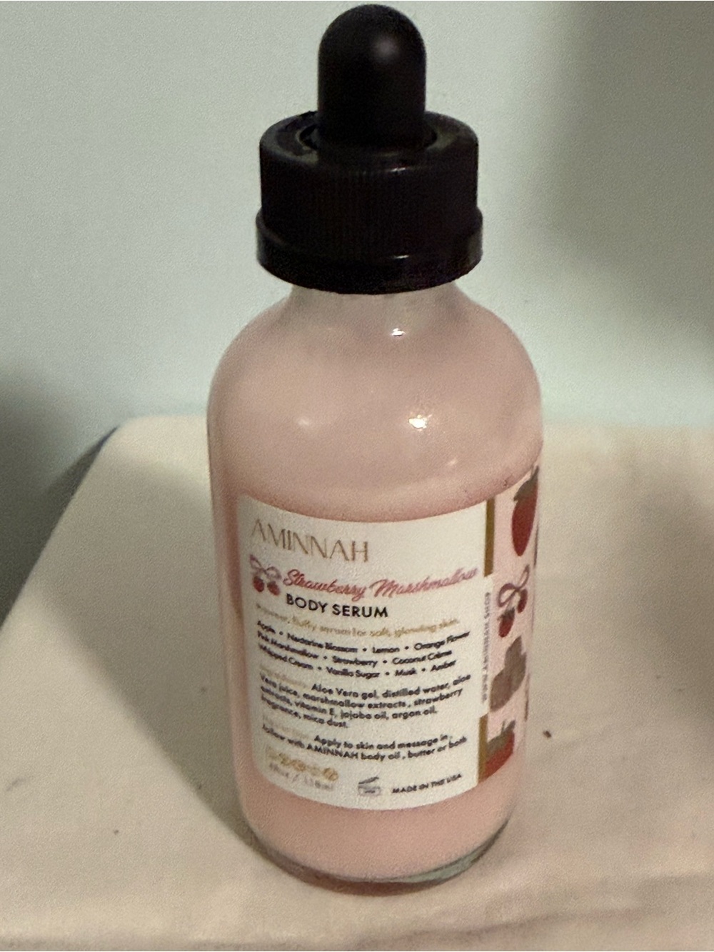 Aminnah “Strawberry Marshmallow”Limited Edition”Body Serum - with light shimmer!